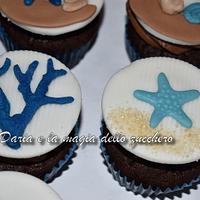 Sea themed cupcakes