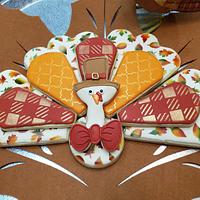 Thanksgiving platter cookie set