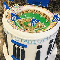 Baseball birthday cake