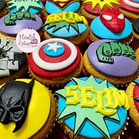 Superheroes Cupcakes 