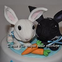 Rabbits cake