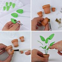 Potted Plants - Cake Toppers