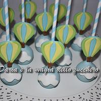 Hot air balloon cakepops