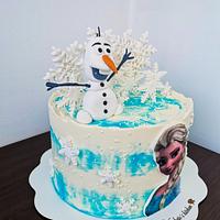 Elsa cake 