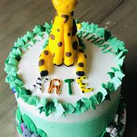 Animal birthday cake