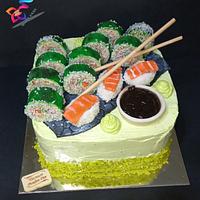 Sushi cake