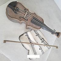 Violin fondant