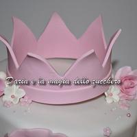  princess baptism cake