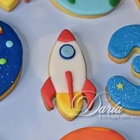 Space themed cookies