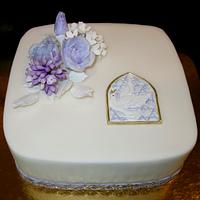 twin cakes for the first holy communion