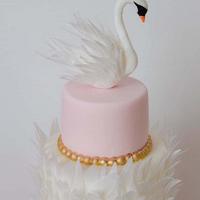 Swan cakes