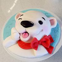 Christmas Polar Bear cake