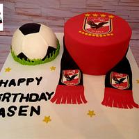 "Egyptian club -Ahli- fans cake"