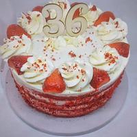 Red Passion birthday cake