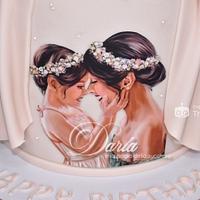 mother and daughter cake