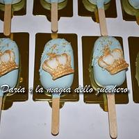 Crown cakepops sicles