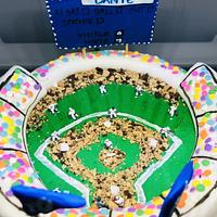 Baseball birthday cake