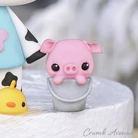 Cute Cow Cake Topper