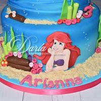 Little Mermaid Disney cake