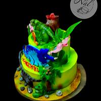 Dinosaurs cake