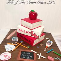Teacher books  Birthday cake