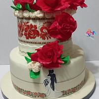 a wedding cake