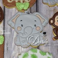 Savana animals cookies