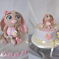 Cute rabbit cake
