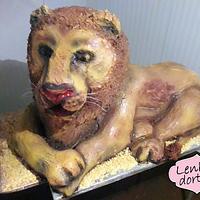 Big Lion cake 3D palm oil free