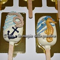 cakepop sicles sea theme