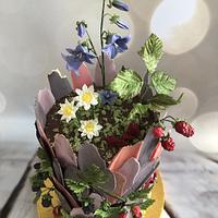 Meadow on cake