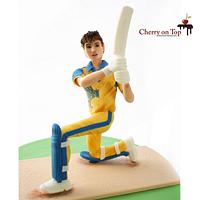 Cricket  Player's Cake 