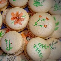Hand Painted Macarons - Moka Forte