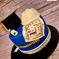"Civil Engineer Graduation cake"