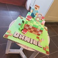 Minecraft cake 