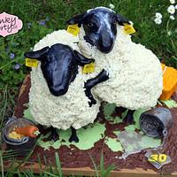 Antigravity cake - Suffolk sheep - palm oil free