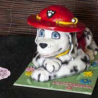 Paw patrol - Marshall 3D cake