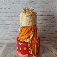 Jewelled Sari Cake 