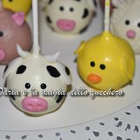Farm animals cakepops