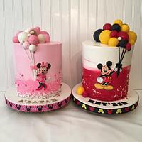 Minnie Mouse balloon cake