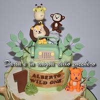 Baby safari cake