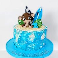 Surf birthday cake