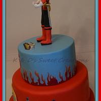 Power rangers samurai birthday cake