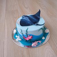 Sea inspired cake 