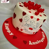 "Anniversary cake"