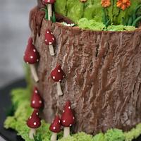 Nature inspired Birthday Cake 