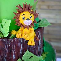 Jungle cake for my lovely grandson's birthday
