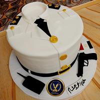 "Egyptian police academy graduation cake"