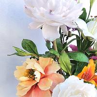 #adatewithnature collaboration - Peonies and Lillies 