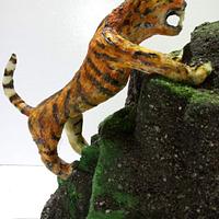 Bengal tiger cake 